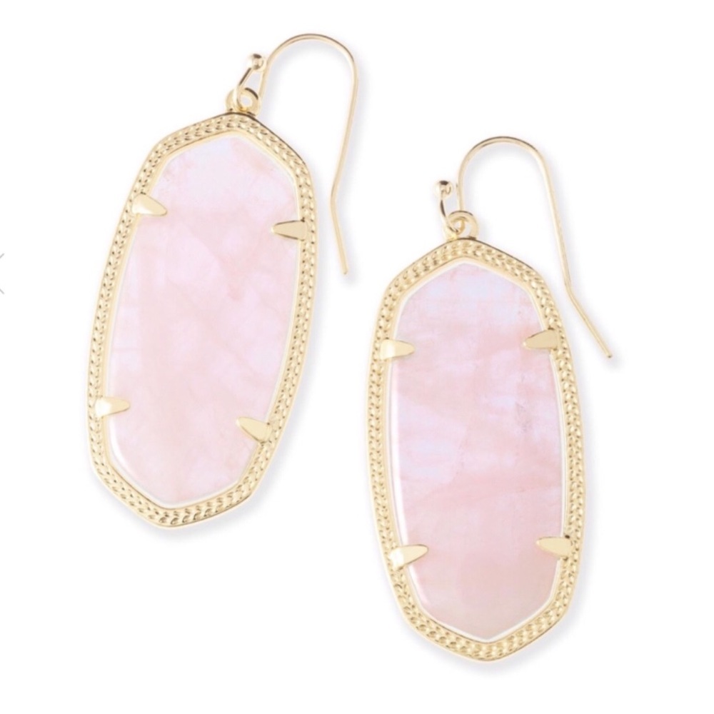 Kendra Scott โข Pink Quartz Elle Earrings